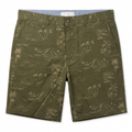 Five Four Olive Palm Print Shorts