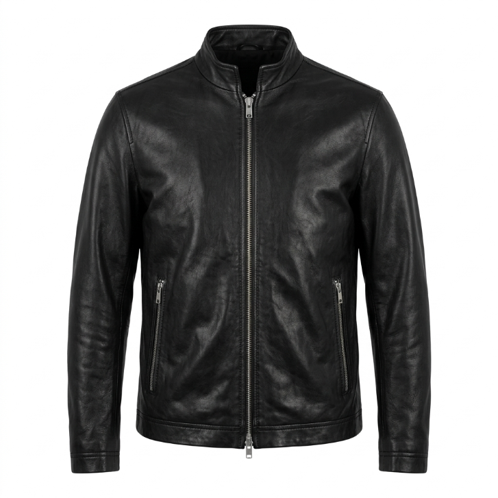 Theory Leather Moto Jacket - Black