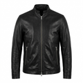 Theory Leather Moto Jacket - Black