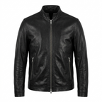 Theory Leather Moto Jacket - Black