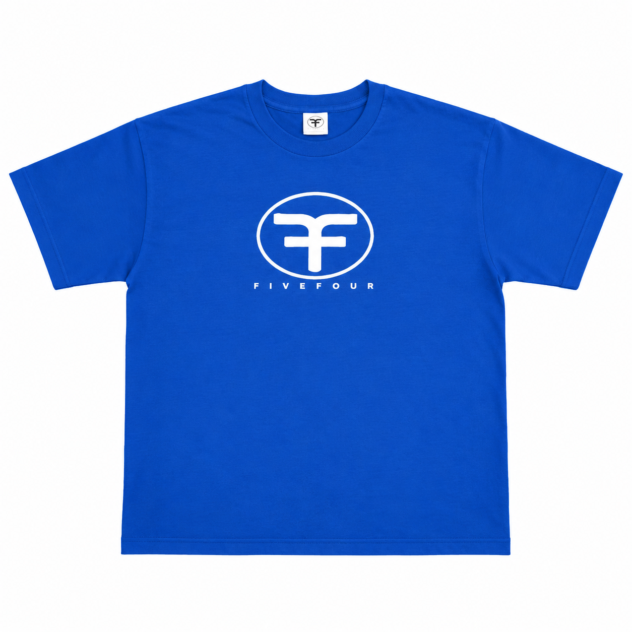 Five Four Circle Logo T-Shirt - Royal Blue/White