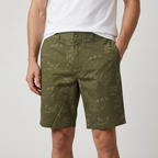 Five Four Olive Palm Print Shorts