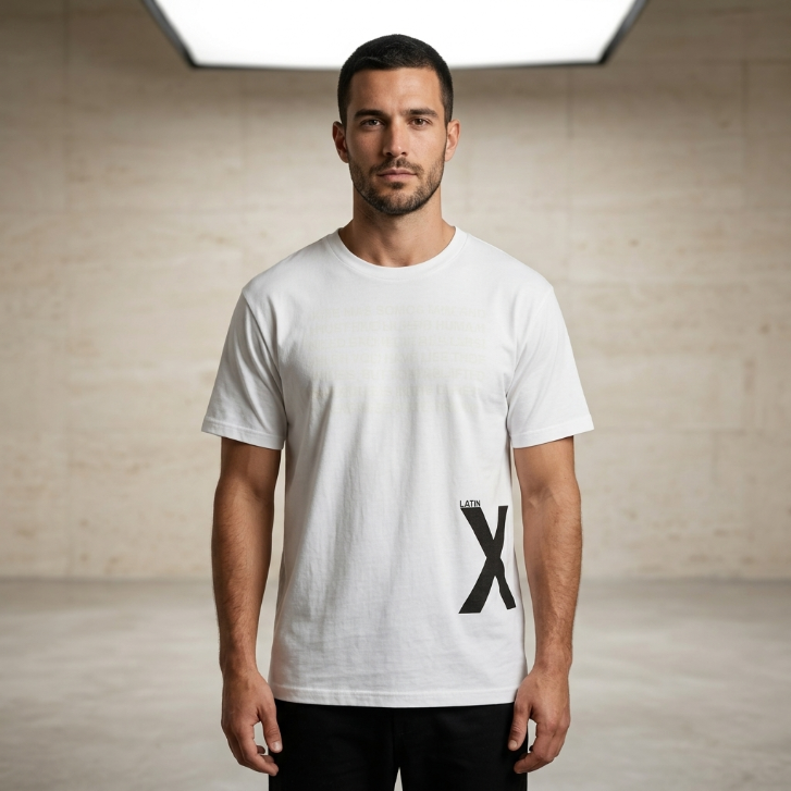 Title Voto Latino "Somos Mas" Floral Back Graphic T-Shirt White)