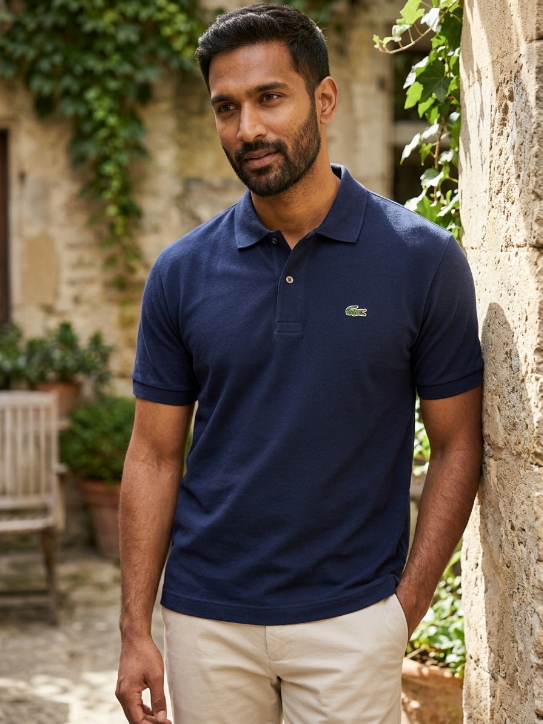 Lacoste Classic Navy Pique Polo