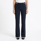 Derek Lam 10 Crosby Black Gold Buckle Ankle Pants Size 0