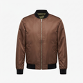 Five Four Brown Zip-Up Bomber Jacket