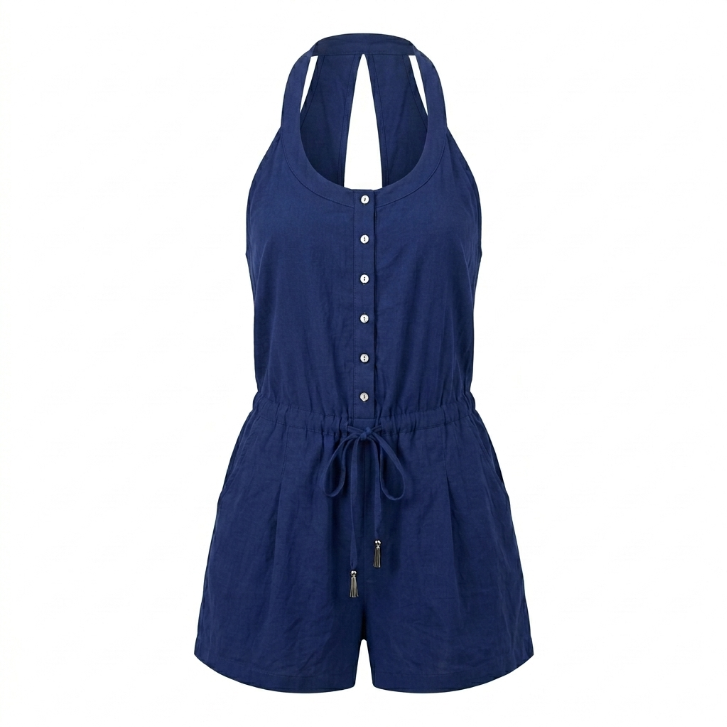 Tigerlily Plunge Cutout Romper