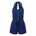 Tigerlily Plunge Cutout Romper