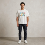 Five Four Olympic Rings Logo Graphic T-Shirt White