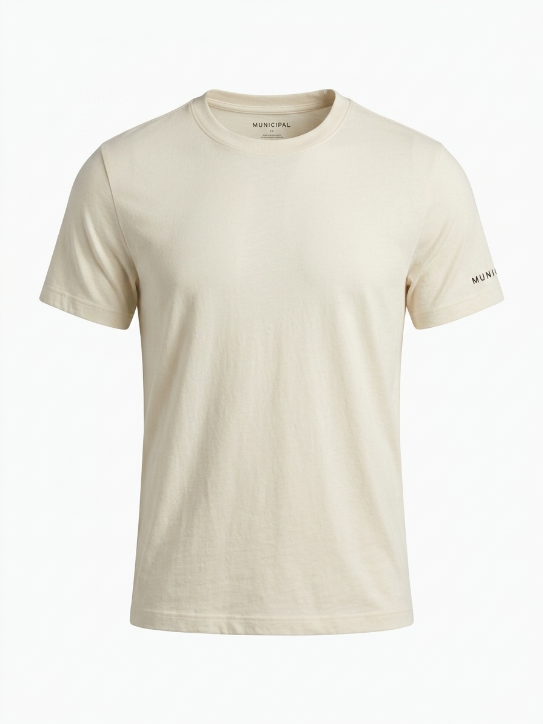 Municipal Sport Cream Crewneck Tee