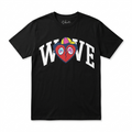 Wave Club Broken Heart Graphic T-Shirt Black