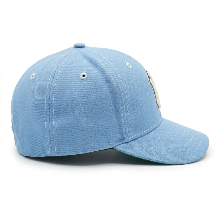 NY Yankees Light Blue Fitted Cap