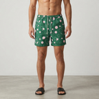 Title Five Four x Mark McNairy Dot Print Swim Trunks Green