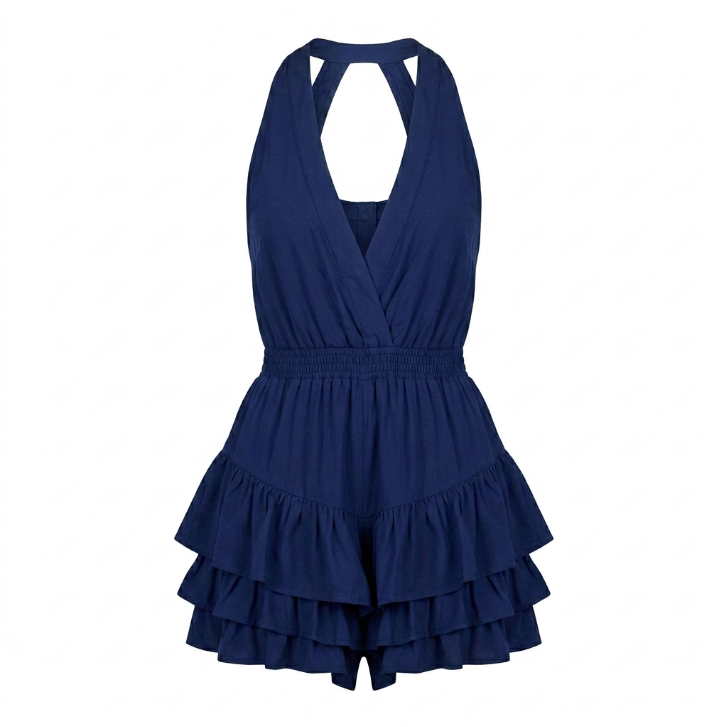 Tigerlily Plunge Cutout Romper