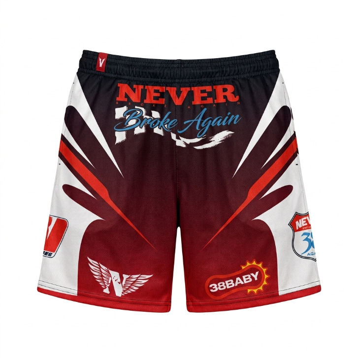 Never Broke Again Racing Graphic Mesh Shorts