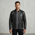 Theory Leather Moto Jacket - Black