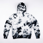 Xcarla Tie-Dye Pullover Hoodie - Black & White