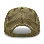 Vintage Camo Trucker Cap with Name Patch