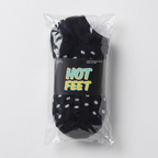 HOT FEET 8 Pack No Show Socks for Women, Thin Low Cut Ankle Socks - Size 4-10 (Black/White)