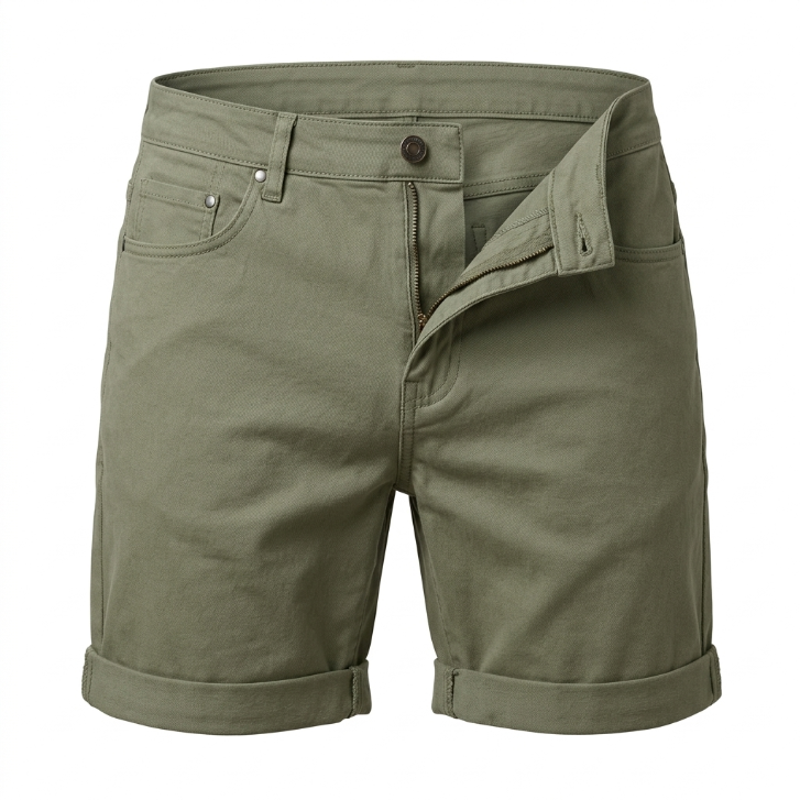 Five Four Sage Cuffed Shorts