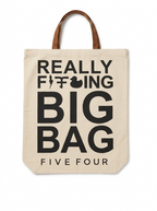 Five Four x Mark McNairy Canvas Slogan Tote Bag Natural