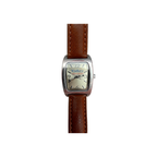 Vintage Valley Rectangular Silver Dial Quartz Watch - Requires a Battery