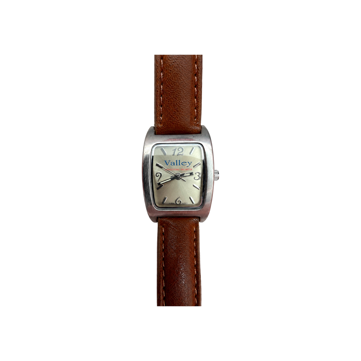 Vintage Valley Rectangular Silver Dial Quartz Watch - Requires a Battery