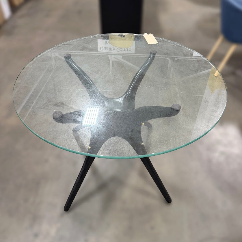 Organic Modernism Medium Brass Glass Table