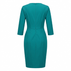 BOSS Hugo Boss Green V-Neck Sheath Dress