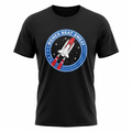 Lazar Beam "Memes Beat Sweat" Space Shuttle Graphic T-Shirt Black