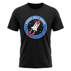 Lazar Beam "Memes Beat Sweat" Space Shuttle Graphic T-Shirt Black