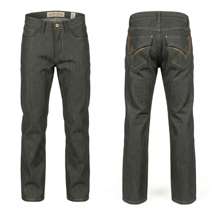 Fivefour Jeans Gray Straight Leg Denim