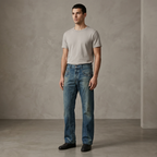 G-Star Raw Jeans Distressed Bootcut Denim