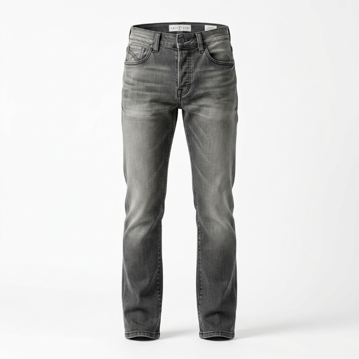 Five Four Marco Faded Grey Slim Fit Denim Jeans