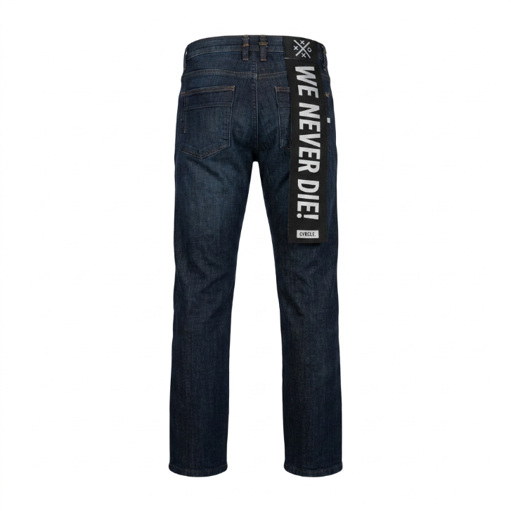 Five Four Original Straight Paint Splatter Dark Wash Jeans