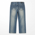 Anoname Faded Light Wash Straight Leg Jeans