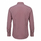 Five Four Red & Navy Gingham Check Long Sleeve Shirt - Red / Navy / White / Size Large