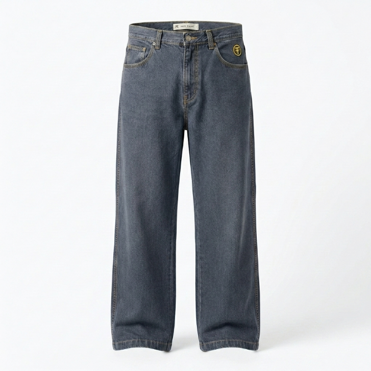 Five Four Medium Light Wash Straight Leg Jeans