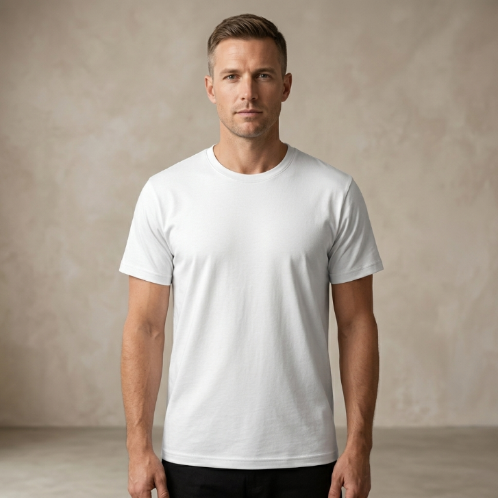 Basic Crew Tee in White