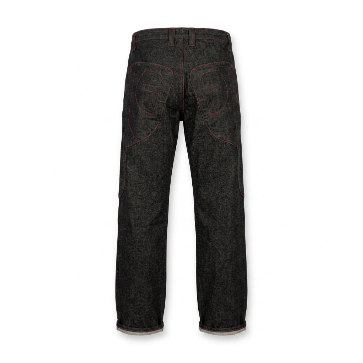 GK Swami Enterprises Charcoal Contrast Stitch Jeans