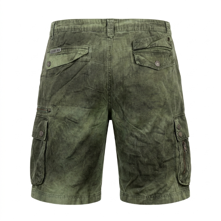 Five Four Olive Zip Pocket Cargo Shorts