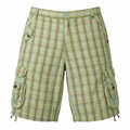 Five Four Rack & Compass Abalone Green Plaid Shorts