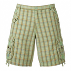 Five Four Rack & Compass Abalone Green Plaid Shorts