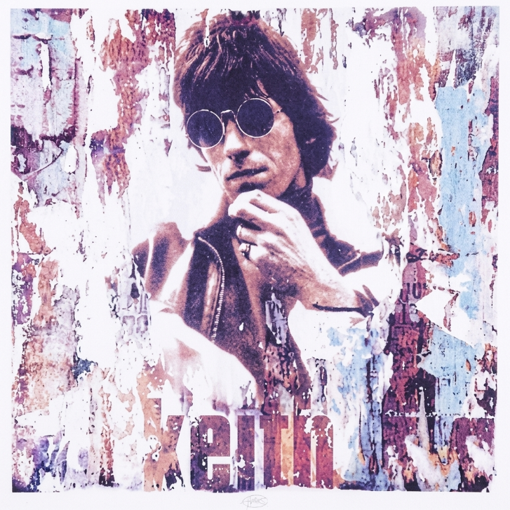 Keith Richards, Midwest Airport, 1979 (1979) — Henry Diltz — Framed Print