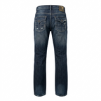 Five Four Distressed Faded Medium Wash Straight Leg Jeans