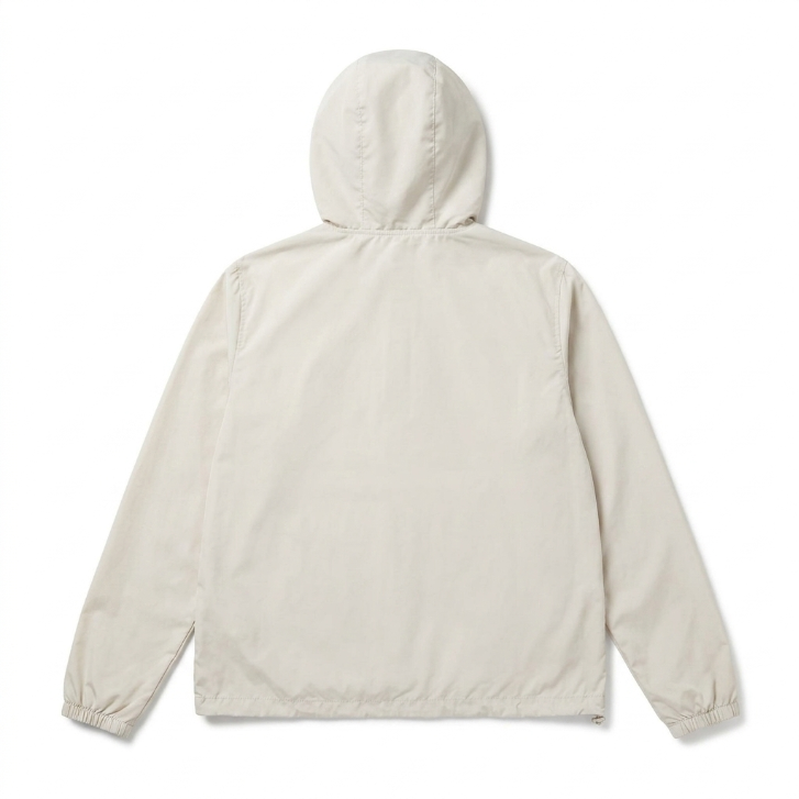 Grand Running Club Hooded Anorak Pullover Jacket Beige