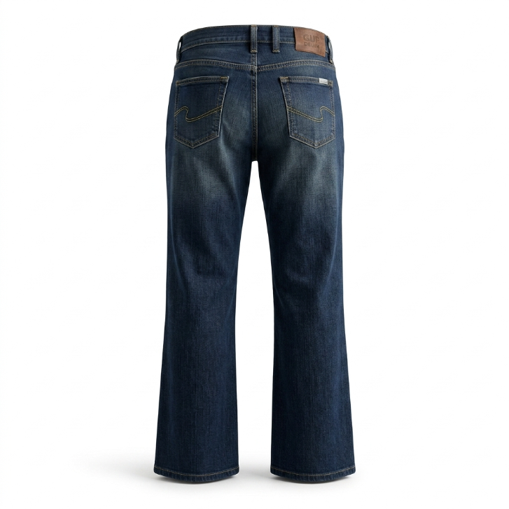 Five Four LA LAB Bobby Baby Medium Wash Distressed Straight Jeans