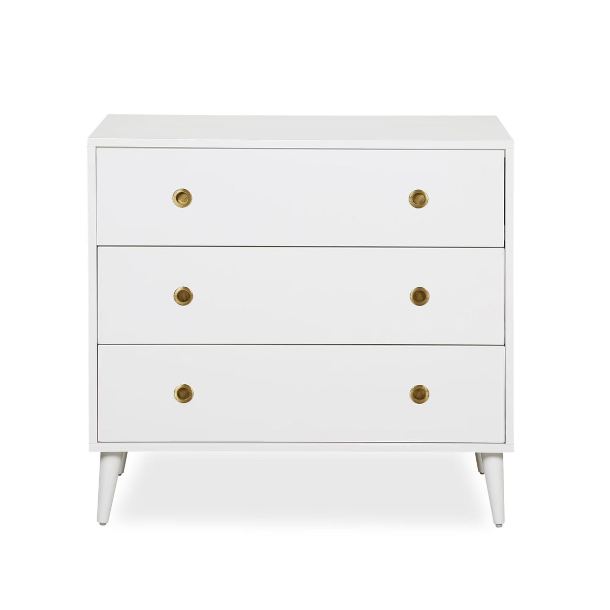 Novogratz Harper 3-Drawer Storage Dresser, White