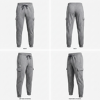 Under Armour UA Rival Fleece Cargo Jogger - Heather Grey - Men's