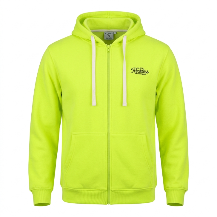 Henry & William Reckless Los Angeles Lime Zip Hoodie